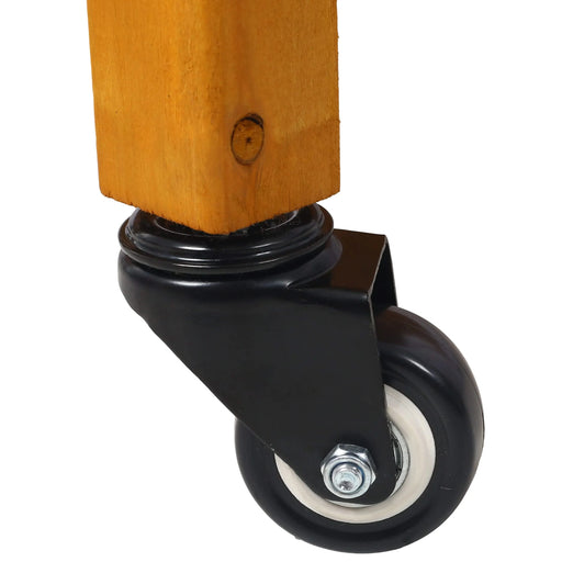 Elevated 8 Pocket Herb Garden Bed, Mobile Raised Customizable Wood Planter for Herbs, Vegetables, Flowers w/ Lockable Wheels, Storage Shelf, Drainage Holes Default -DTYStore