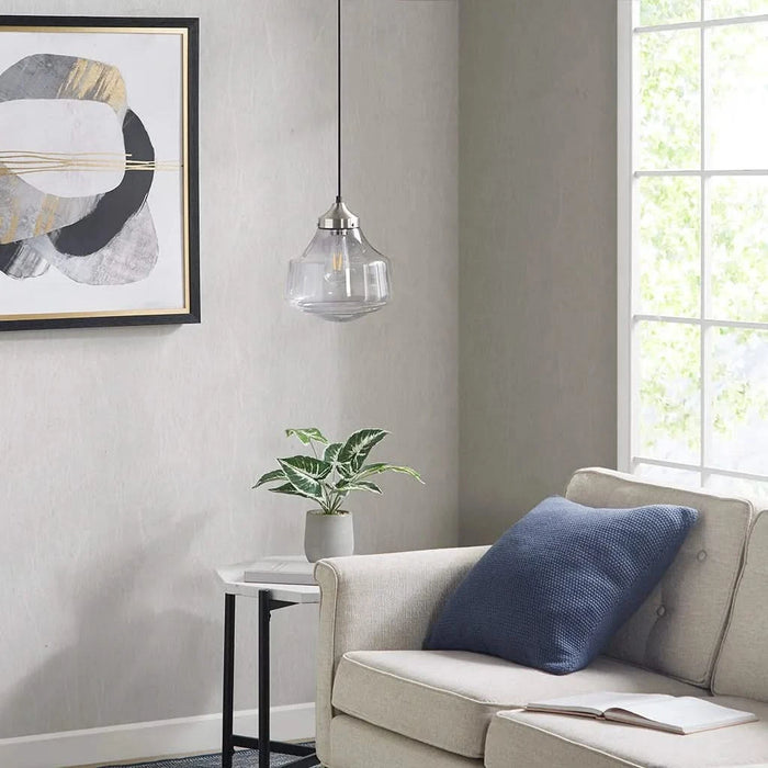 Elm Bell-Shaped Glass Pendant Default -DTYStore