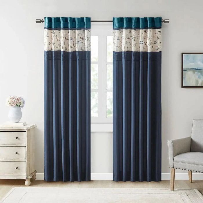Embroidered Curtain Panel(Only 1 Pc Panel) - DTY Store