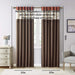 Embroidered Curtain Panel Default -DTYStore