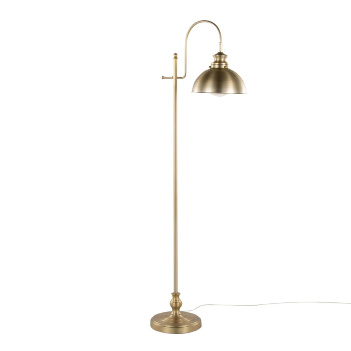 Emery 64' Contemporary Metal Floor Lamp in Gold Metal from Grandview Gallery by LumiSource Default -DTYStore