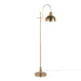 Emery 64' Contemporary Metal Floor Lamp in Gold Metal from Grandview Gallery by LumiSource Default -DTYStore