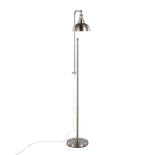 Emery Industrial Floor Lamp in Nickel by LumiSource Default -DTYStore