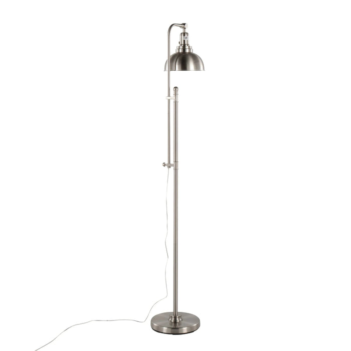 Emery Industrial Floor Lamp in Nickel by LumiSource Default -DTYStore