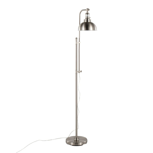 Emery Industrial Floor Lamp in Nickel by LumiSource Default -DTYStore