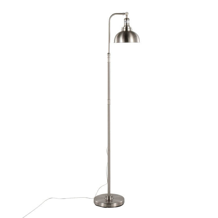 Emery Industrial Floor Lamp in Nickel by LumiSource Default -DTYStore