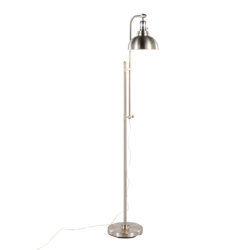 Emery Industrial Floor Lamp in Nickel by LumiSource Default -DTYStore