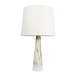 Enclave Hydro White Table Lamp with On/Off Switch Faux Marble Base Fabric Shade Default -DTYStore