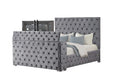 Encore Modern Style Tufted and Upholstered King 4PC Bedroom set made with wood in Gray(CA INVENTORY) Default -DTYStore