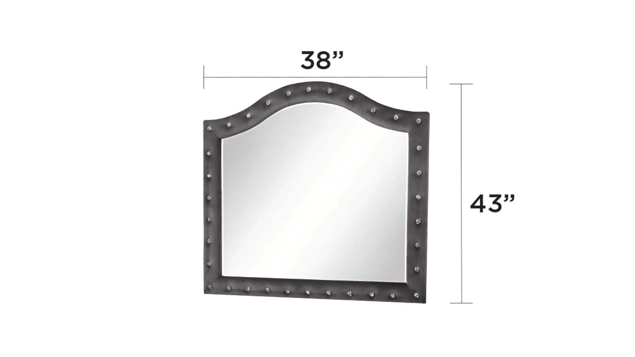 Encore Modern Style Tufted and Upholstered King 5PC Bedroom set made with wood in Gray(CA INVENTORY) Default -DTYStore