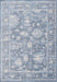 Eno Elmina Blue, Ivory and Beige Viscose Area Rug Default -DTYStore