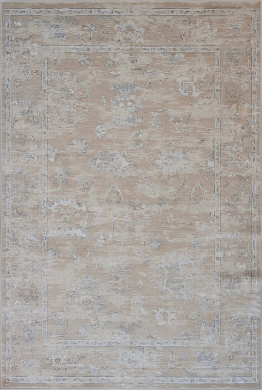 Eno Elmina Brown, Ivory, Taupe and White Viscose Area Rug Default -DTYStore