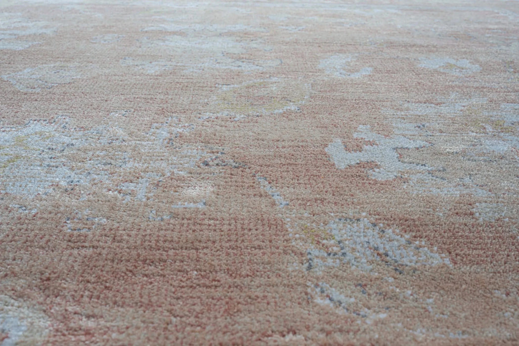 Eno Elmina Rust, Beige, Ivory, and Green Viscose Area Rug Default -DTYStore