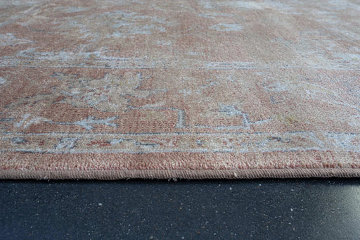 Eno Elmina Rust, Beige, Ivory, and Green Viscose Area Rug Default -DTYStore