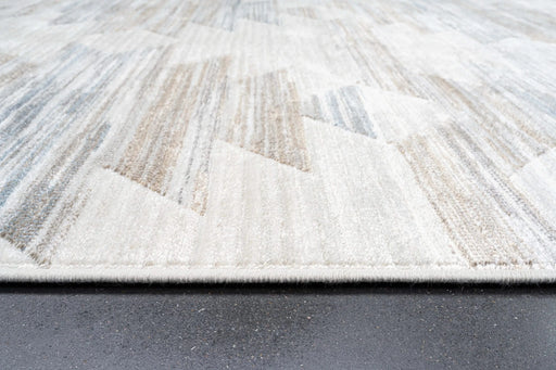 Eno Gamela Blue, Brown, Chocolate, Copper, Grey, Ivory and White Viscose Area Rug Default -DTYStore