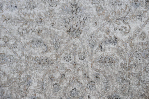 Eno Lyra Ivory, Gray, and Beige Viscose Area Rug Default -DTYStore