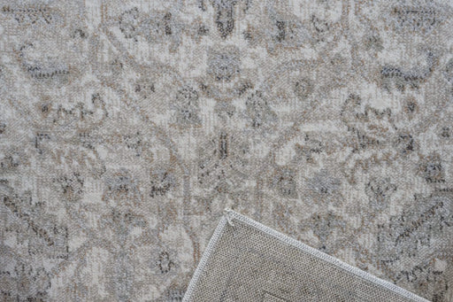 Eno Lyra Ivory, Gray, and Beige Viscose Area Rug Default -DTYStore