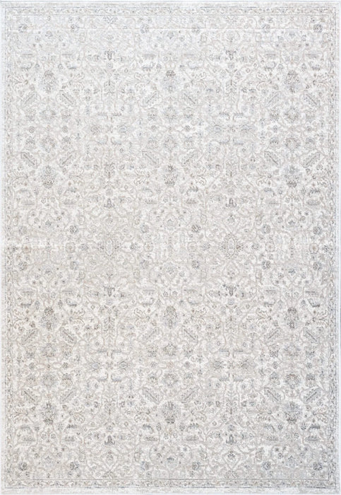 Eno Lyra Ivory, Gray, and Beige Viscose Area Rug Default -DTYStore