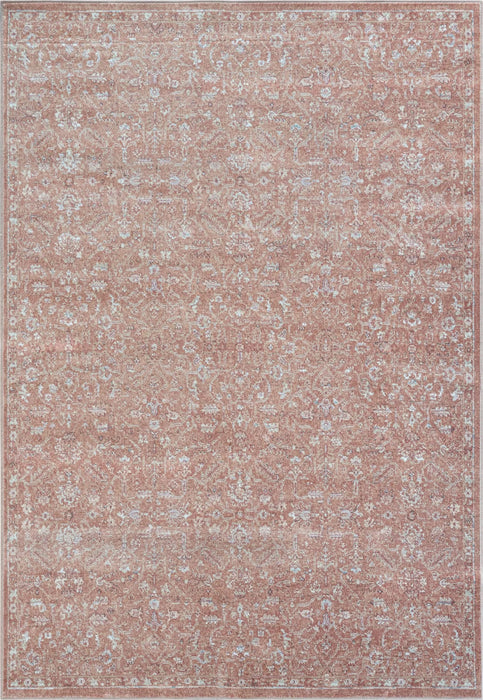 Eno Lyra Rust and Ivory Viscose Area Rug Default -DTYStore