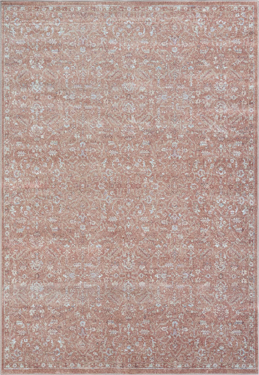 Eno Lyra Rust and Ivory Viscose Area Rug Default -DTYStore