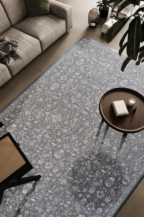 Eno Lyra Taupe, Ivory, and Beige Viscose Area Rug Default -DTYStore