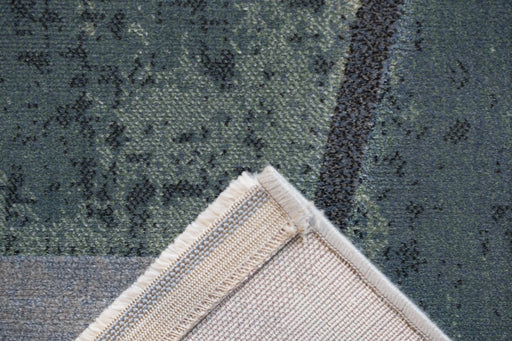 Essentials Abstract Orange, Sage, Blue, Gray, Ivory and Mauve Olefin Area Rug 8x10 Default -DTYStore