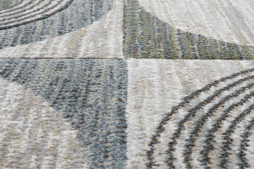 Essentials Archer Green, Blue, Charcoal, Ivory and Gray Polyester Area Rug Default -DTYStore