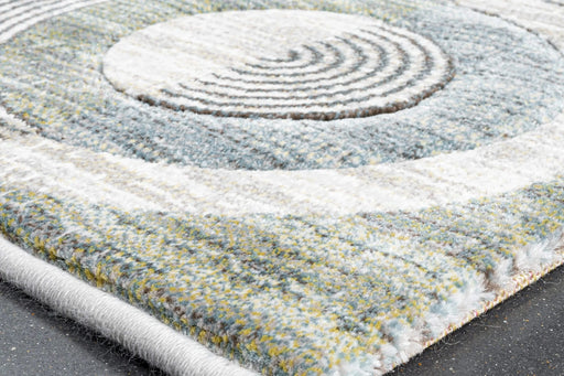 Essentials Archer Green, Blue, Charcoal, Ivory and Gray Polyester Area Rug Default -DTYStore