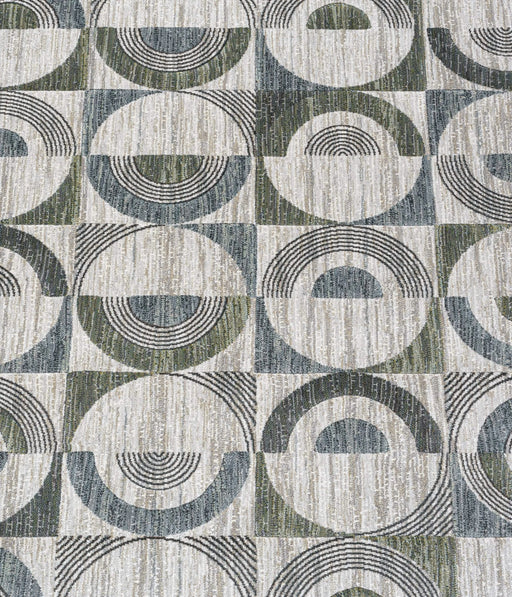 Essentials Archer Green, Blue, Charcoal, Ivory and Gray Polyester Area Rug Default -DTYStore