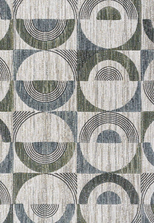 Essentials Archer Green, Blue, Charcoal, Ivory and Gray Polyester Area Rug Default -DTYStore
