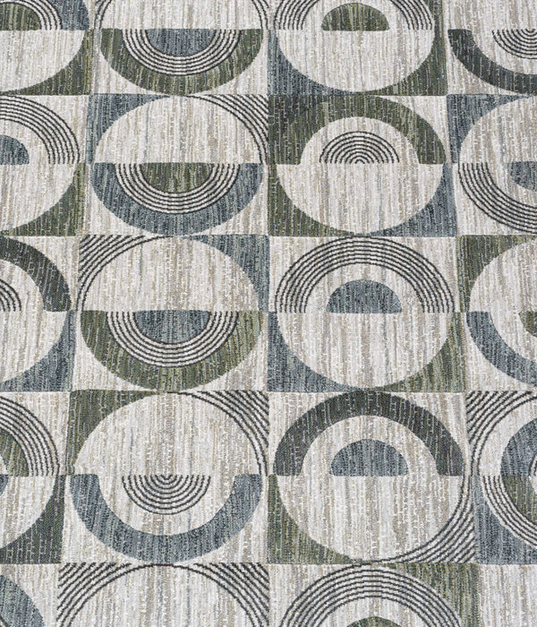 Essentials Archer Green, Blue, Charcoal, Ivory and Gray Polyester Area Rug Default -DTYStore