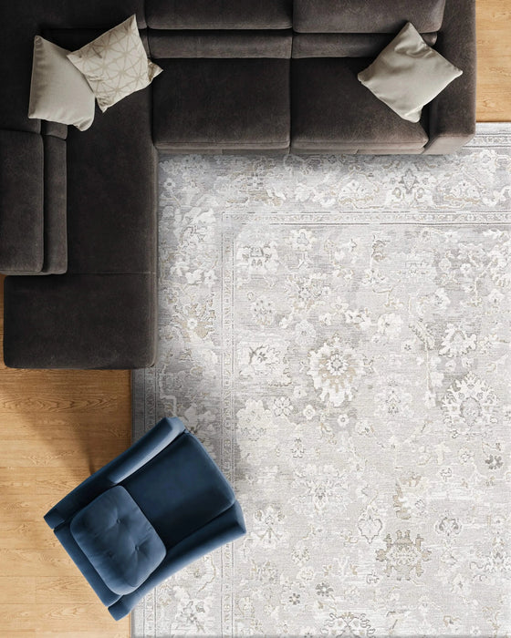 Essentials Marleigh Ivory, Gray and Beige Polyester Area Rug Default -DTYStore