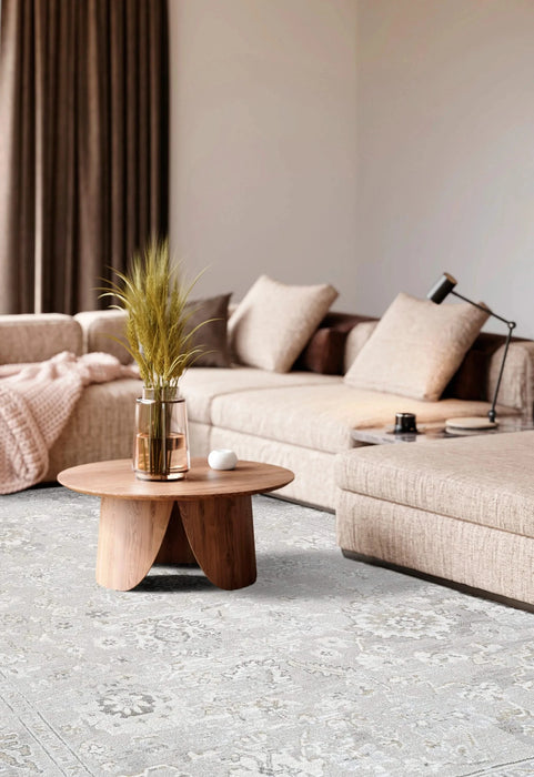 Essentials Marleigh Ivory, Gray and Beige Polyester Area Rug Default -DTYStore