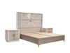 Eternity Traditional Style 5 Pc Queen Bedroom Set Made with Wood and Gold Accents in Beige Default -DTYStore