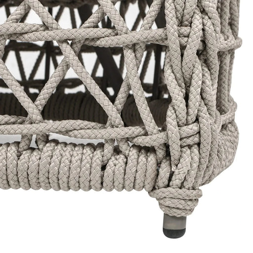 Everly 63.5' Woven Frame Barrel Deep Seating Patio Loveseat Sofa, Oat Beige Axroma Olefin Default -DTYStore