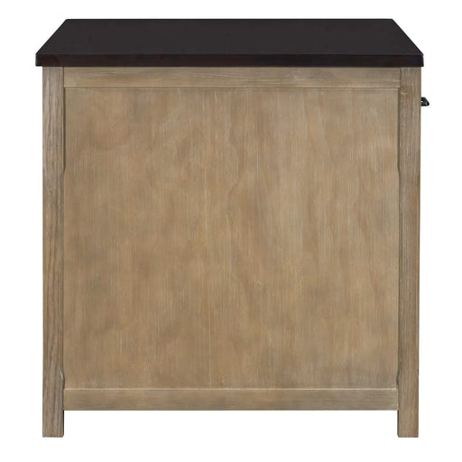 Extendable Kitchen Island with Storage, Multi-Functional Kitchen Cart with Built-In Power Outlets, Retro Kitchen Island on Wheels with Drawers and Open Shelves for Kitchen (Espresso+Natural) Default -DTYStore