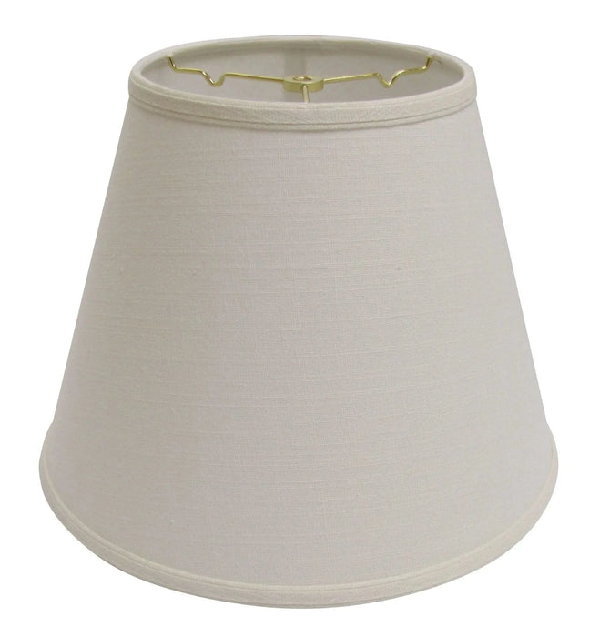 Extra Deep Empire Hardback Lampshade with Washer Fitter, Beige Color Fabric Lampshade for Table Lamps, Natural Linen, 9' Top x 16' Bottom x 12' Height Default -DTYStore