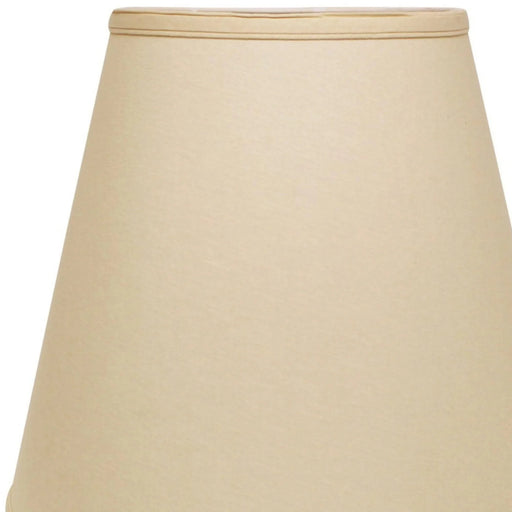 Extra Deep Empire Hardback Lampshade with Washer Fitter, Beige Color Fabric Lampshade for Table Lamps, Natural Linen, 9' Top x 16' Bottom x 14' Height Default -DTYStore