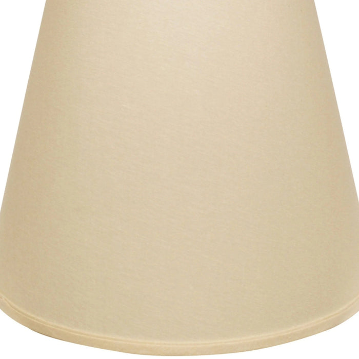 Extra Deep Empire Hardback Lampshade with Washer Fitter, Beige Color Fabric Lampshade for Table Lamps, Natural Linen, 9' Top x 16' Bottom x 14' Height Default -DTYStore