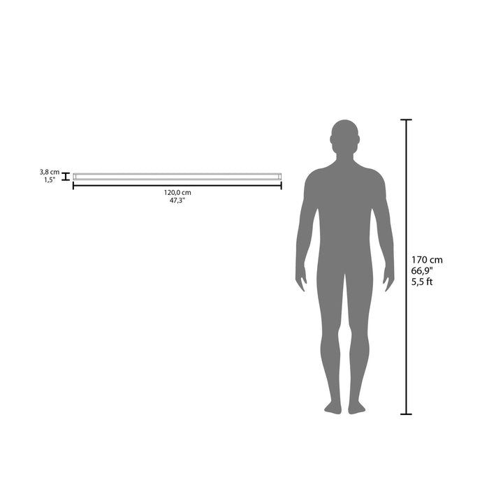 FM FURNITURE Greer Floating Shelf in Melamine x2,Smokey Oak Default -DTYStore