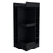 FM FURNITURE Lamer Corner Bar Cabinet with Wine Rack and Open Shelf, Black Default -DTYStore