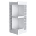 FM FURNITURE Lamer Corner Bar Cabinet with Wine Rack and Open Shelf, White Default -DTYStore