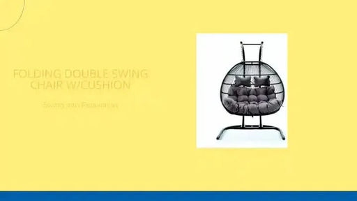 FOLDING DOUBLE SWING CHAIR w/CUSHION Default -DTYStore