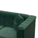 FX-P82-GR2 (WITH 2 PILLOWS)-82.67' Modern Velvet 3-Seater Chesterfield Style Green Couch for Living Room with 2 Pillows Default -DTYStore