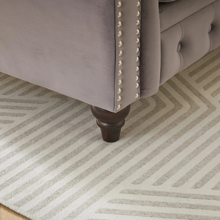 FX 3 Seats + 3 Seats Combo Sofa Modern living room sofa with solid wood frame and wooden feet, 4 cushions, apartment sofa furniture for living room, living room, office Default -DTYStore