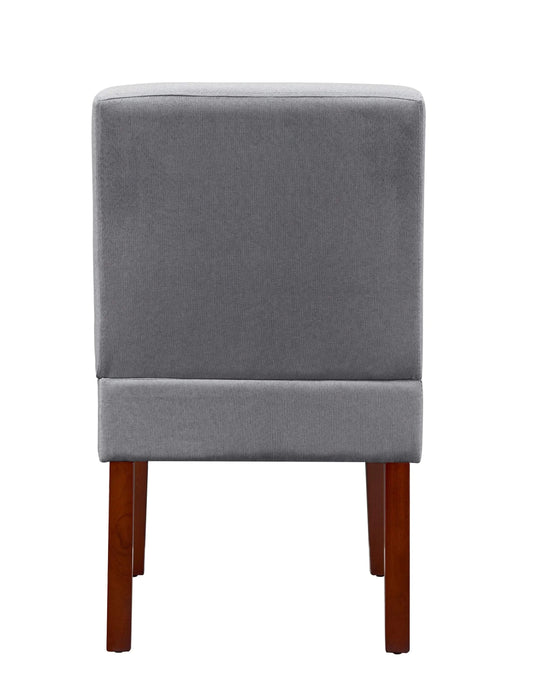 Fabric Accent Chair Set of 2 with Round Wood Table, Decorative Slipper Chair Vanity Chair for Bedroom Home Office, Corner Side Chair [Video] Default -DTYStore