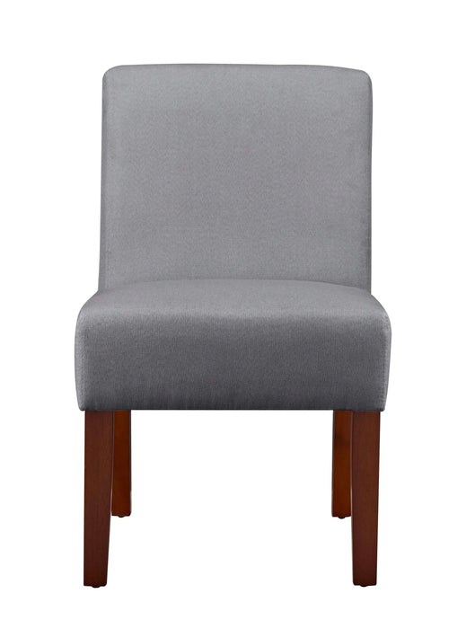 Fabric Accent Chair Set of 2 with Round Wood Table, Decorative Slipper Chair Vanity Chair for Bedroom Home Office, Corner Side Chair [Video] Default -DTYStore