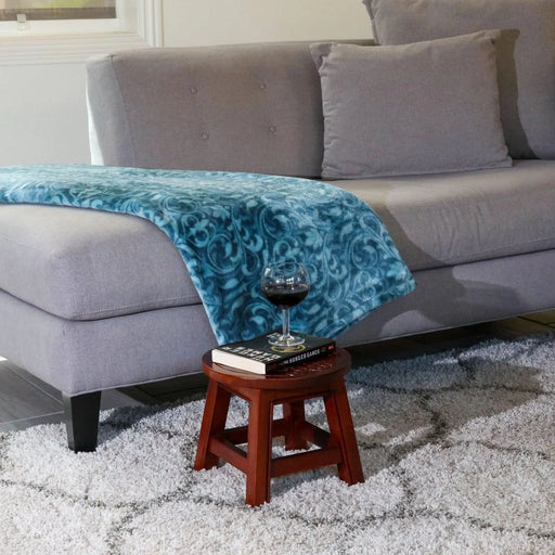 Fairplay Carved Wooden Step Stool -DTYStore