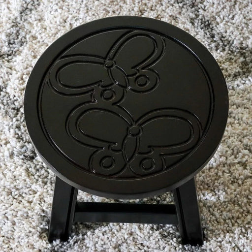 Fairplay Carved Wooden Step Stool -DTYStore