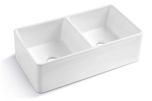 Farmhouse/Apron Front White Ceramic Kitchen Sink Default -DTYStore